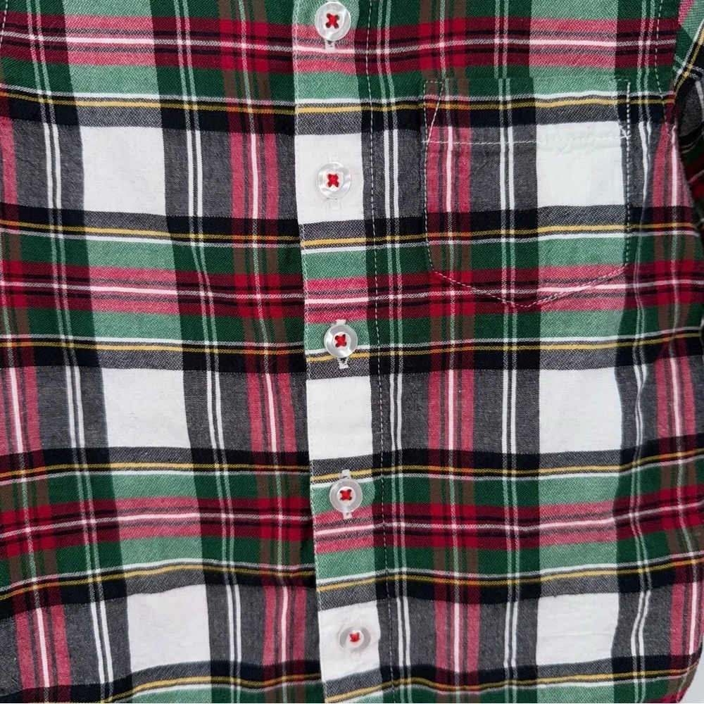 Rugged Butts Christmas Plaid Baby Toddler Boys Shirt